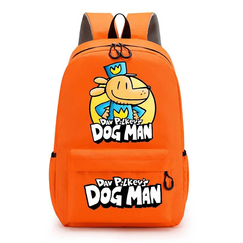 New Dog Man Kids Backpacks Boys Large-capacity School Backpack Cute Cartoon School Bags Children School Supplies Birthday Gifts - AIAZ