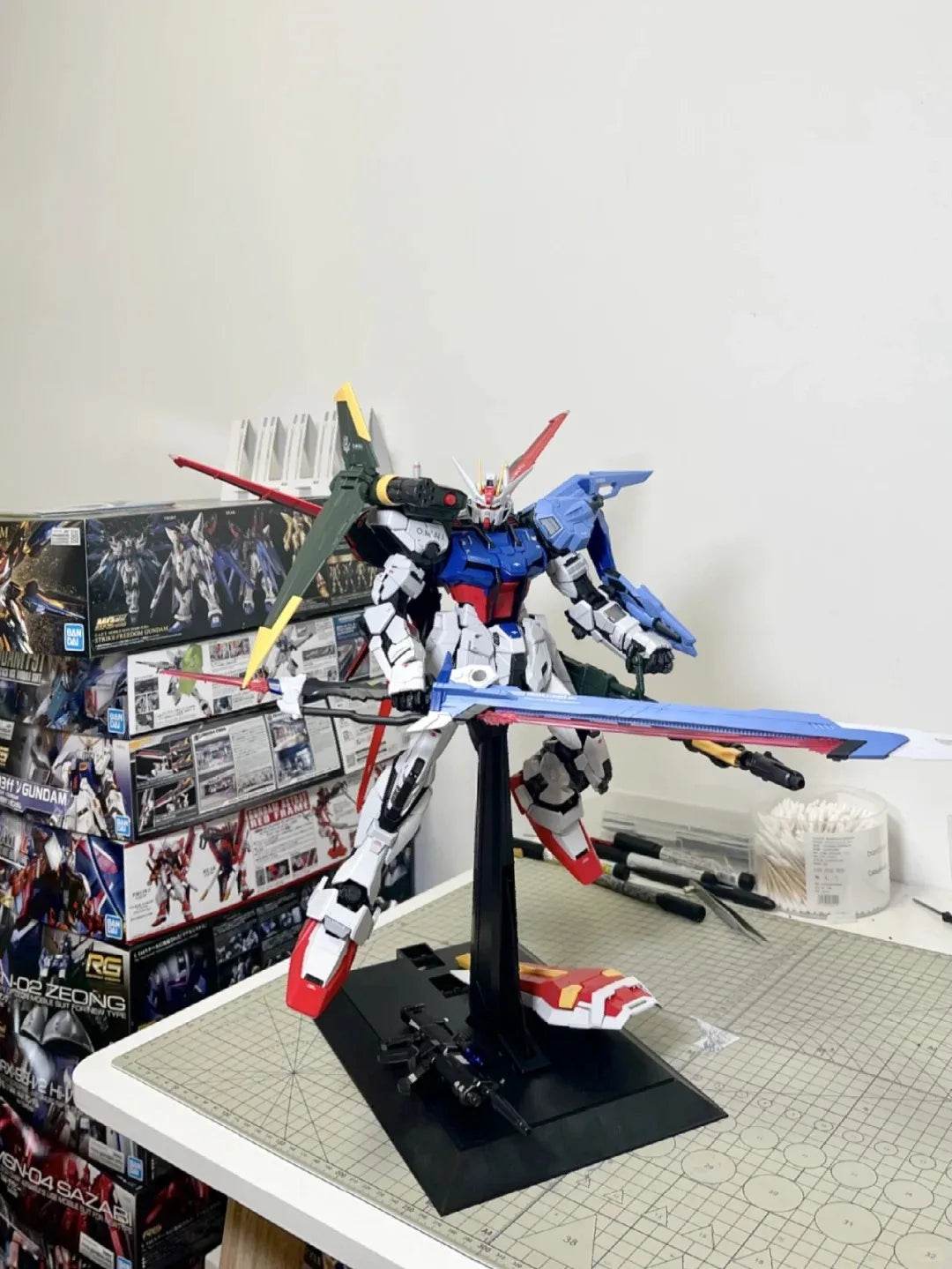 Anime Figure Magic Hg Perfect Attack Assembly 1/144 Model Animation Peripheral Figure Gift Ornament Robot Warrior Boy Toys - AIAZ