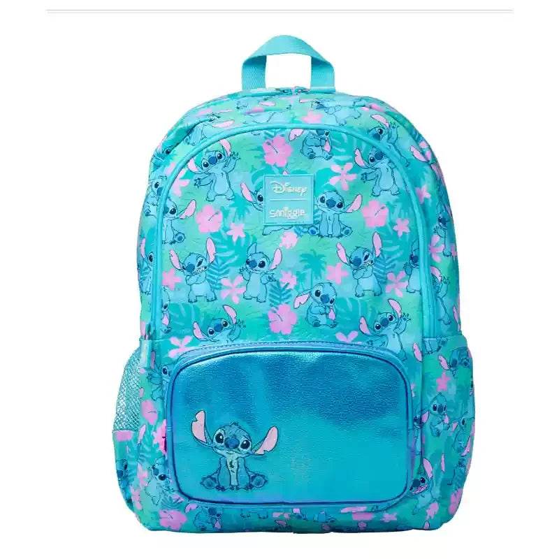 Genuine Smilgle Stitch Backpack Large Capacity For Primary And Secondary School Students Cartoon Lunch Bag Water Bottle Gifts - AIAZ