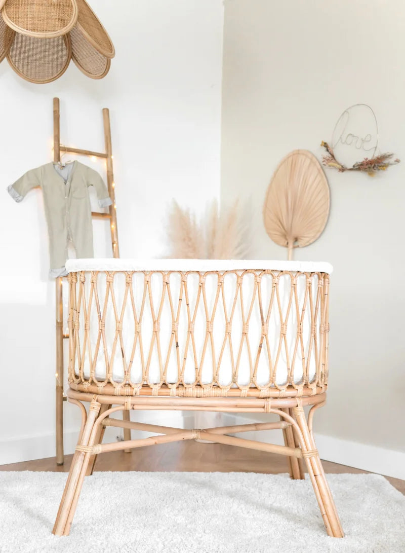 Handmade Natural Rattan Crib Crib And Crib For Babies And Children Home Bedroom Decoration In Vietnam MN26