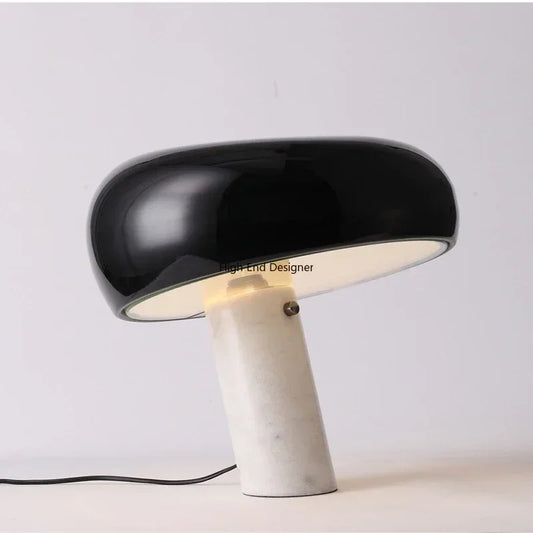 Italian Luxury Designer Mushroom Marble Desk Lamp Modern Children's Study LED Table Lamps Living Room Bedroom Decorative Lights