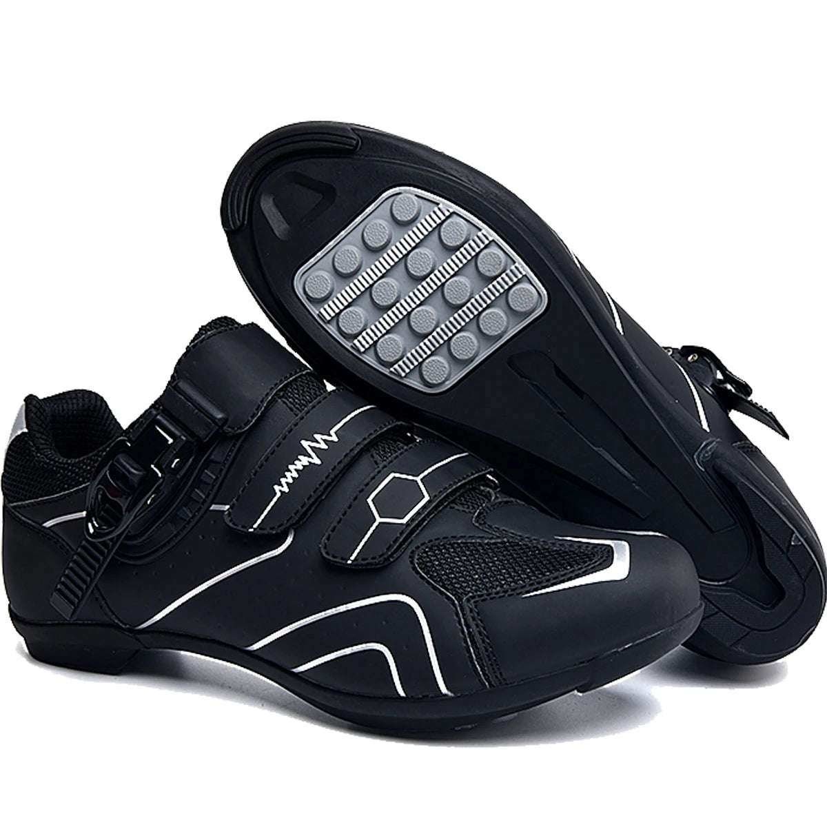 New men's cycling sneakers with cleats Speed cycling Shoes for women, rubber soled cycling shoes