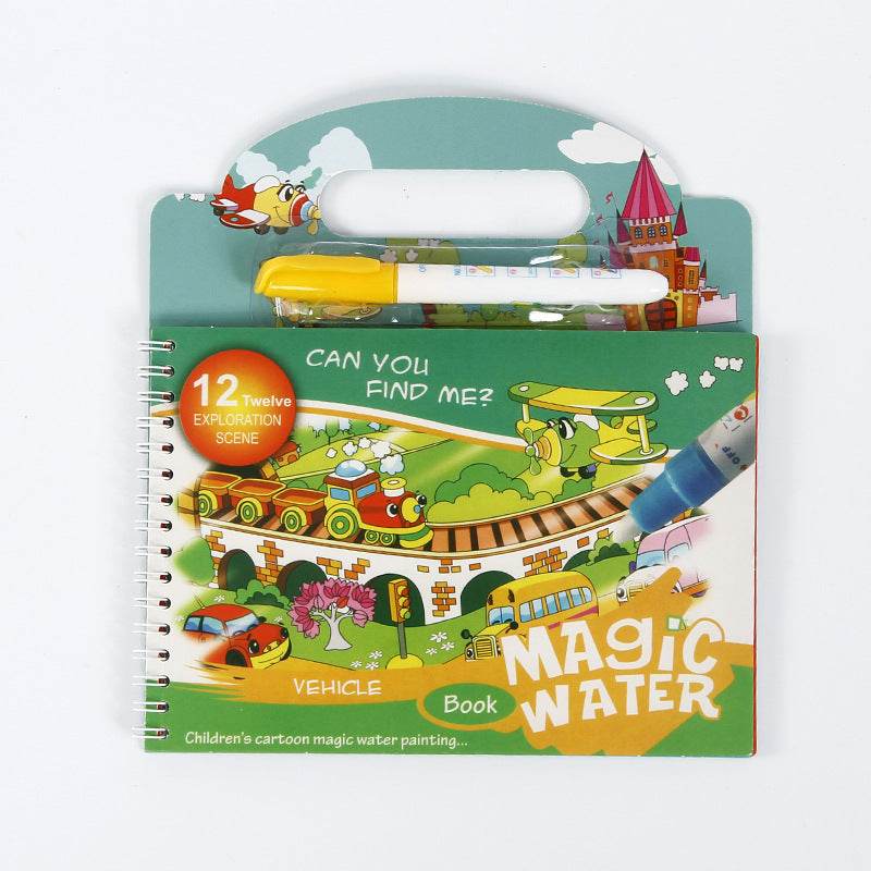 Magical Water Painting Book Toddler Early Education Toys Reusable Magic Drawing Coloring Book for Kids Children Montessori Toys - AIAZ