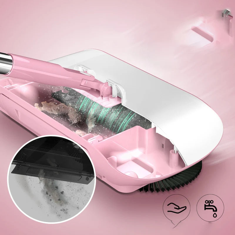 Manufacturer Hand Push Sweeping Robot Household Broom Dustpan Set Household Cleaning All-In-One Machine Lazy