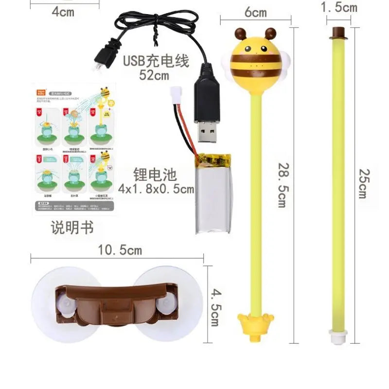 Radish Submarine Shower Baby Bath Toy Infant Play Electric Shower Children Play Water Bath Artifact