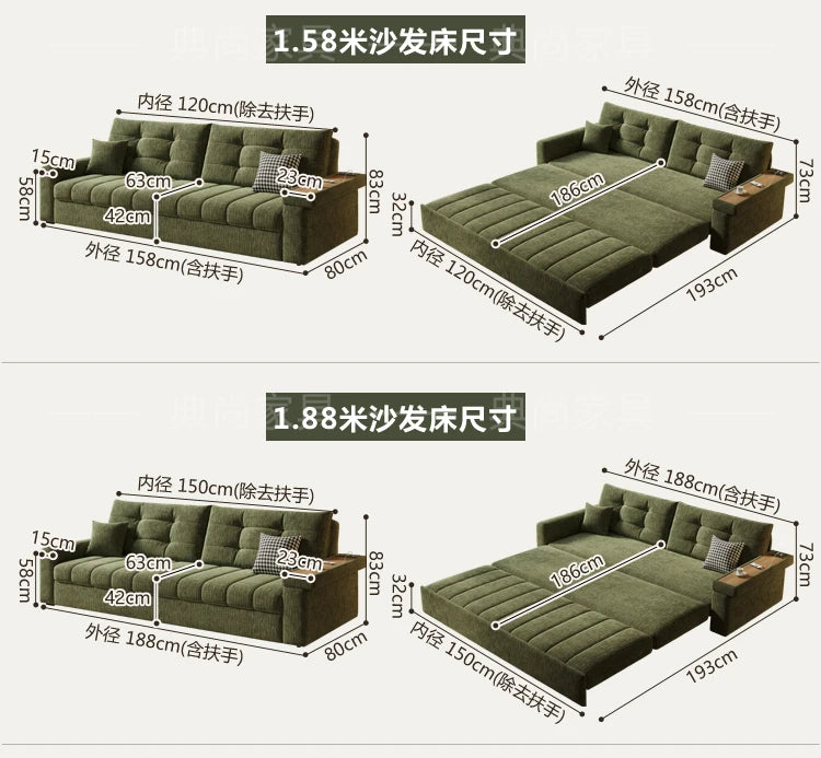 Design Folding Sofas Expand Contract Soft Living Room Double Sofas Receive Simple Juego De Muebles Para Sala Home Furniture