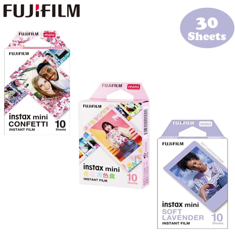 Origin Fujifilm Instax Mini Film Paper 10-60 Sheets for Fuji Instant Film Cameras Instax Mini 12 11 9 40 70 90 Link Liplay EVO