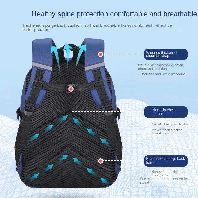 School Bags for Boys Shoulder Backpack Bagutte Children Spinal Protection Light Big Capacity New Astronaut Waterproof Kids - AIAZ