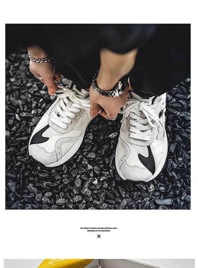 Men's Sports Shoes Male Casual Shoe platform Wear-resistant Shock-absorbing Anti Slip Comfortable Men Shoes Zapatillas De Hombre - AIAZ