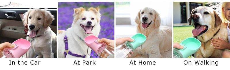 Portable Dog Water Bottle For Small Large Dogs Cat Outdoor Leakproof Walking Drinking Bowls Chihuahua French Bulldog Supplies - AIAZ