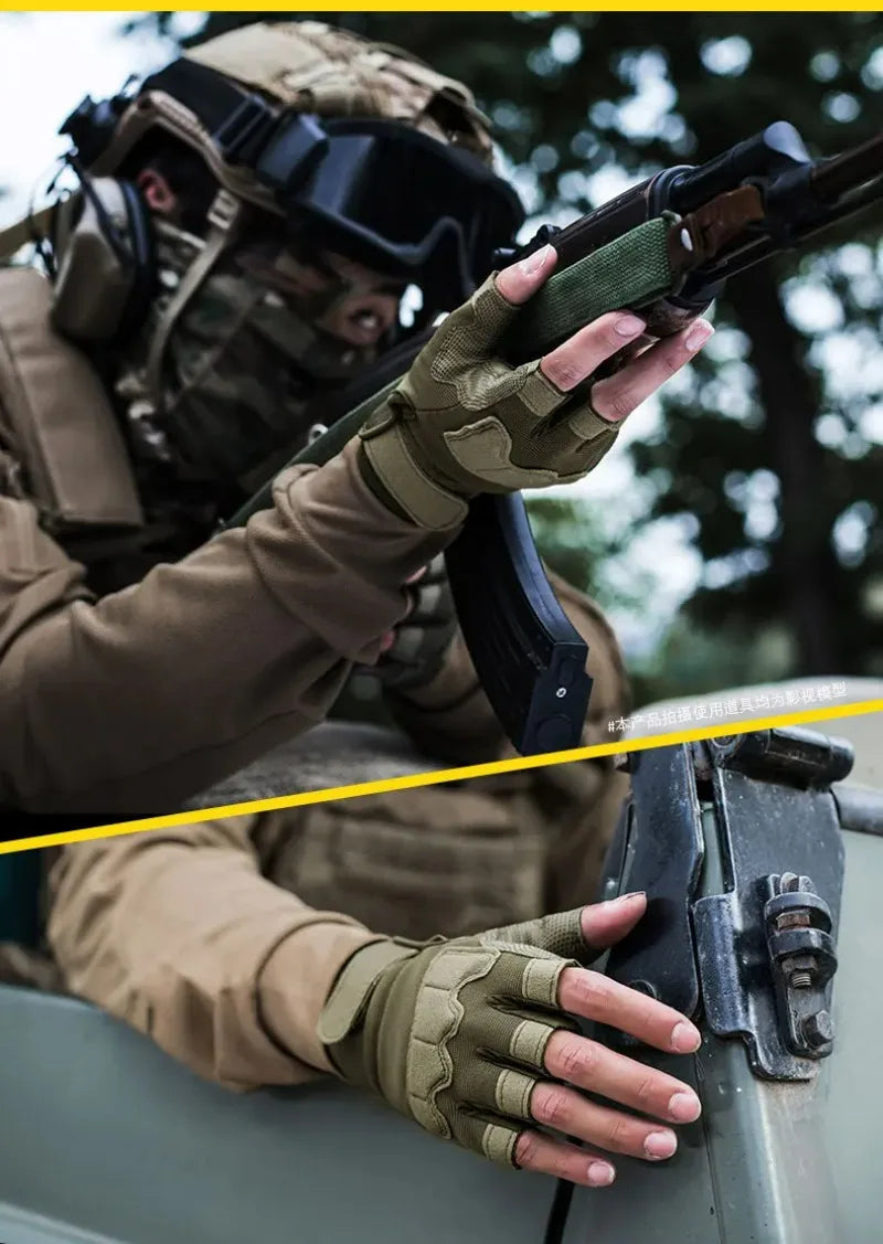 Tactical Gloves for Men and Women Half Finger Outdoor Mountaineering and Cycling Wear-resistant Breathable Riding Gloves