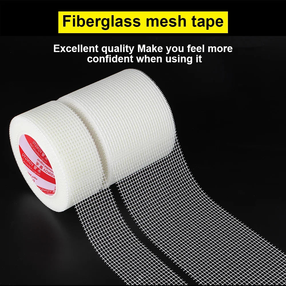 Glass fiber mesh cloth grid self-adhesive wall crack prevention mesh belt cover gypsum alkali resistant tape wall crack repair