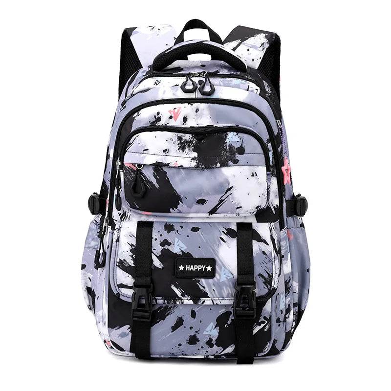 Middle School Student Backpack Children Set School Bags for Girls Kids Schoolbags Waterproof Book Bag With Lunch Bag Pencil case - AIAZ