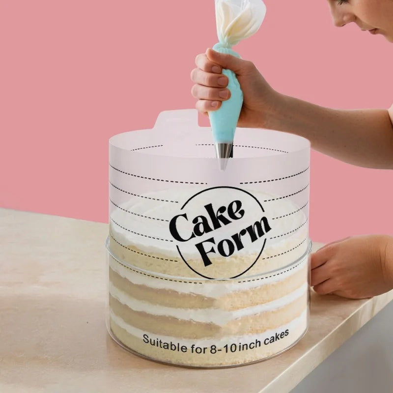 Adjustable Round Cake Ring Mold Retractable Fondant Mousse Cake Ring Acrylic Circle Baking Ring Cake Tools Round Cake Form Kit