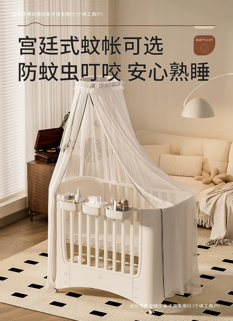 Crib Adjustable Movable Splicing Game Bed Baby Multifunctional Diaper Table