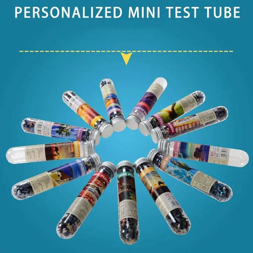 150PCS/Set Oil Painting Jigsaw Puzzles Mini Test Tube Oil Painting Jigsaw Gifts Family Educational Toys Adult Children - AIAZ
