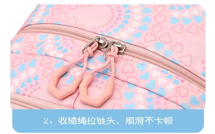 School Bags Girls Casual Travel Backpack Children Middle School Students Backpacks Business Oxford Waterproof Rucksack No Wheel - AIAZ