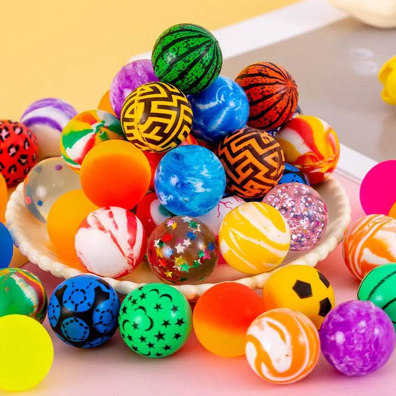 30/10PCS Size 32MM Bouncy Balls Kids Bulk Treasure Box Toys Classroom Party Favors Birthday Christmas Goodie Bag Stuffers Gifts - AIAZ