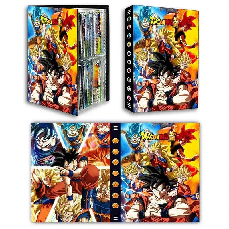 Dragon Ball Son Goku Vegeta Frieza 240pcs Card Album Book Game Card Holder Binder VMAX Game Card Collection Kids Toys Gift - AIAZ