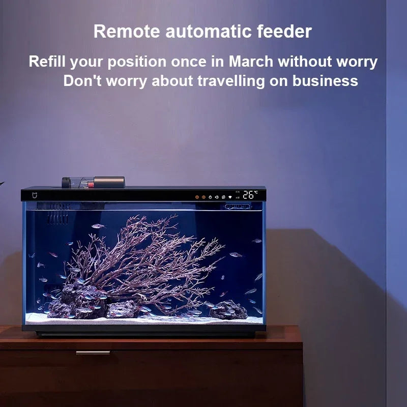 Xiaomi Mijia Smart Fish Tank MYG100 Work With Mijia APP Mobile Controlled Remote Feeding Smart Lighting System Light Aquarium20L