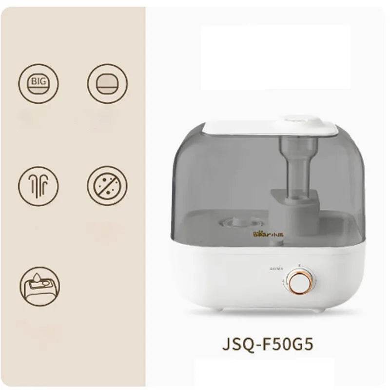 Humidifier, quiet and quiet bedroom, pregnant women and babies, air purification, sterilization, intelligent large spray humidif - AIAZ