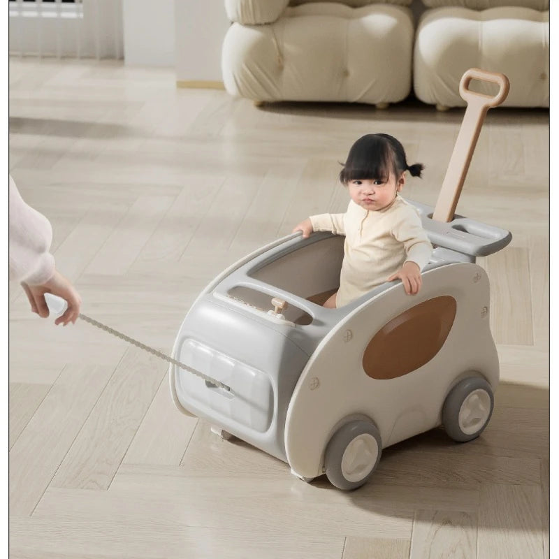 Multifunctional Anti-rollover and Anti-O-leg Baby Children's Toy Hand-pushing Balance Walker