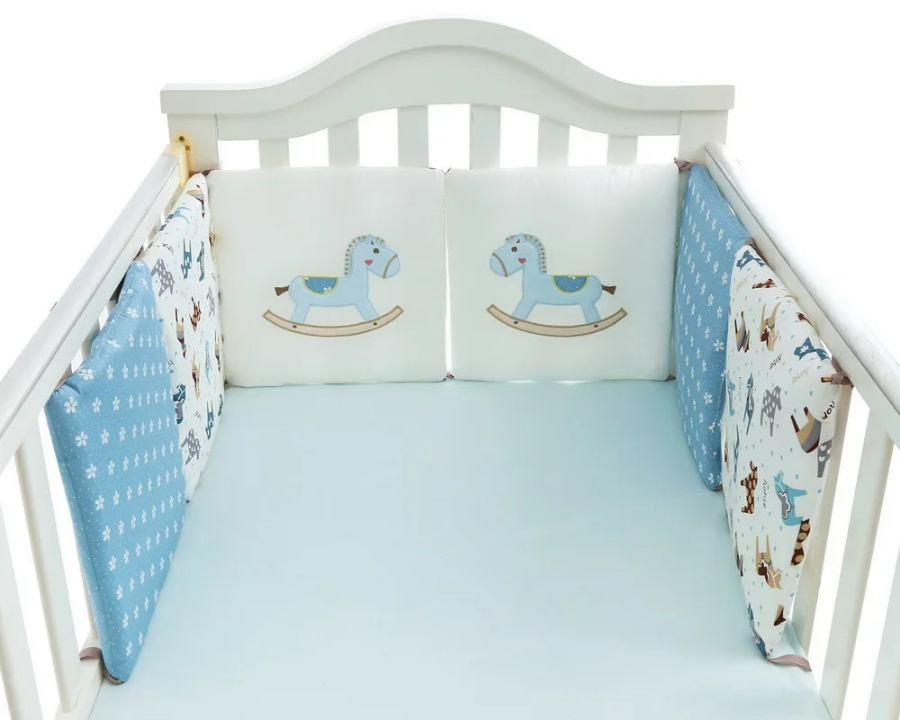 Baby Bed Protector Crib Bumper Pads 6Pcs/Set Baby Bed Bumper Kids Safety Bed Around Cotton Blend Crib Anti-collision Anti-fall