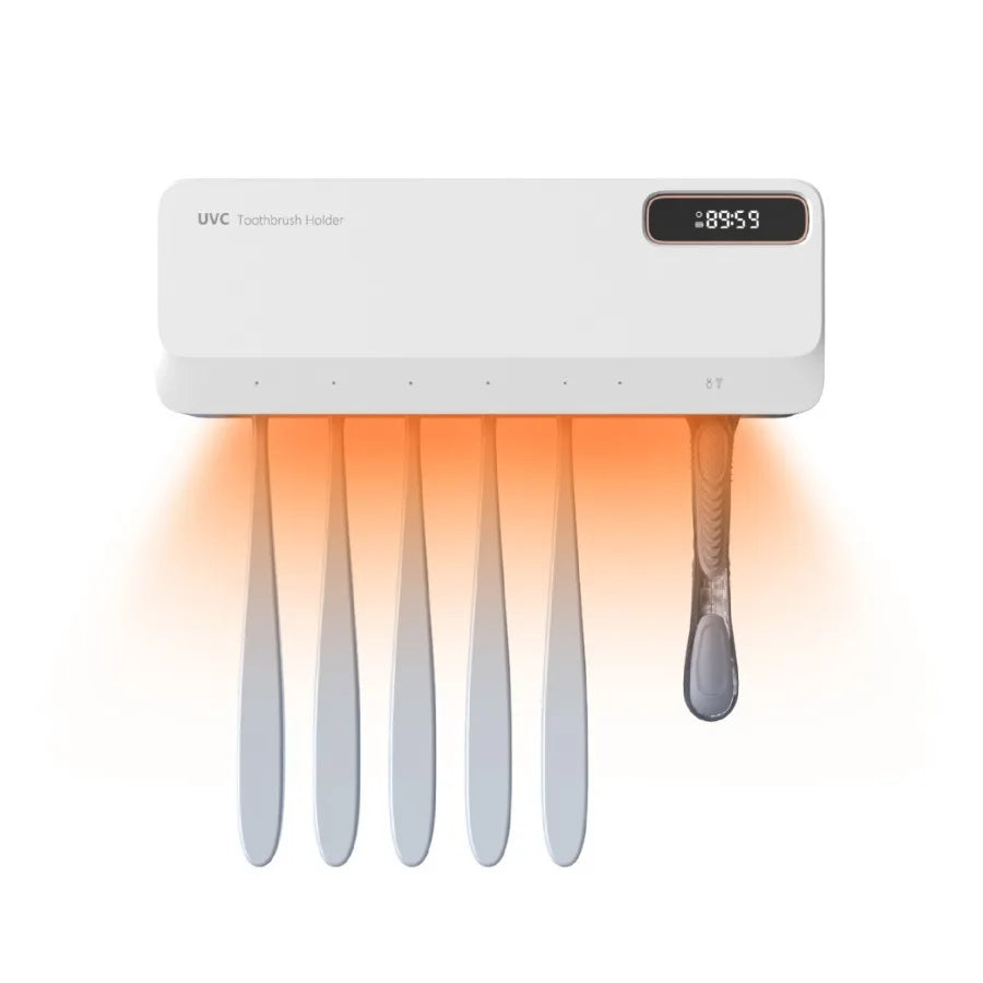 Xiaomi UV Toothbrush Sterilizer Razor Storage Rechargeable Rapid Warm Air Drying Wall-mounted Toothbrush Sterilizer Holder New