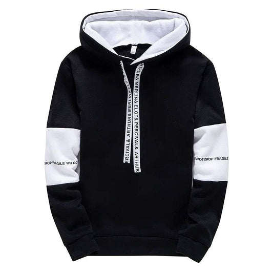 Men's Hoodies Long Sleeve Casual Printing With Letter Sweatshirts New Spring Hip Hop Pullover Sports Top Male Hooded Sweatshirts - AIAZ