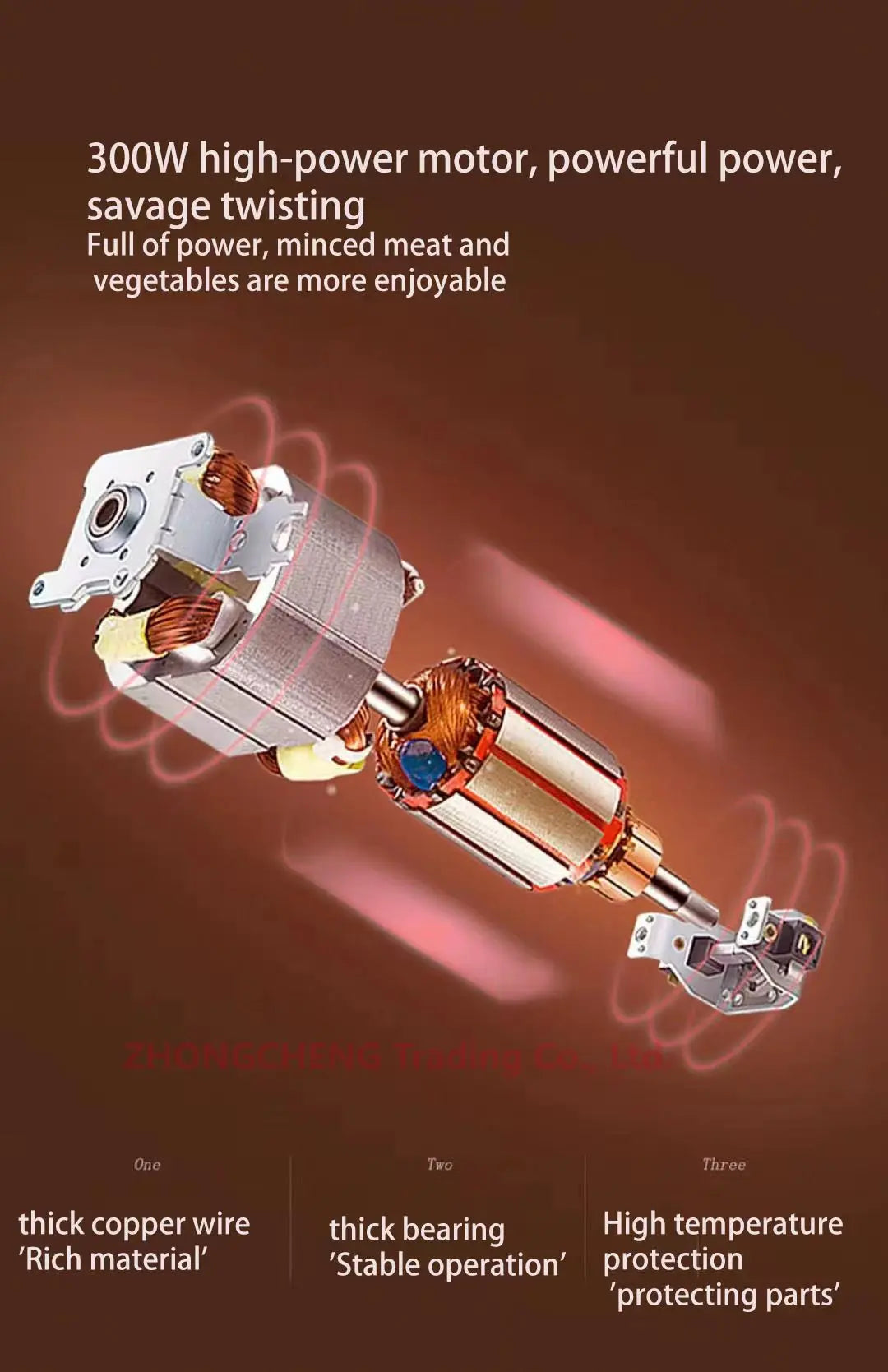 Kitchen household electric meat grinder stainless steel stuffing minced vegetables minced meat mincer small garlic chili cooker