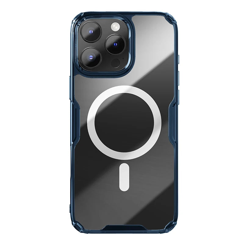 Nillkin For iPhone 17 Pro Max 17 Air 16 Pro Max 17Pro 16Pro Nature Pro Magnetic Transparent TPU Frame Cover Phone Case