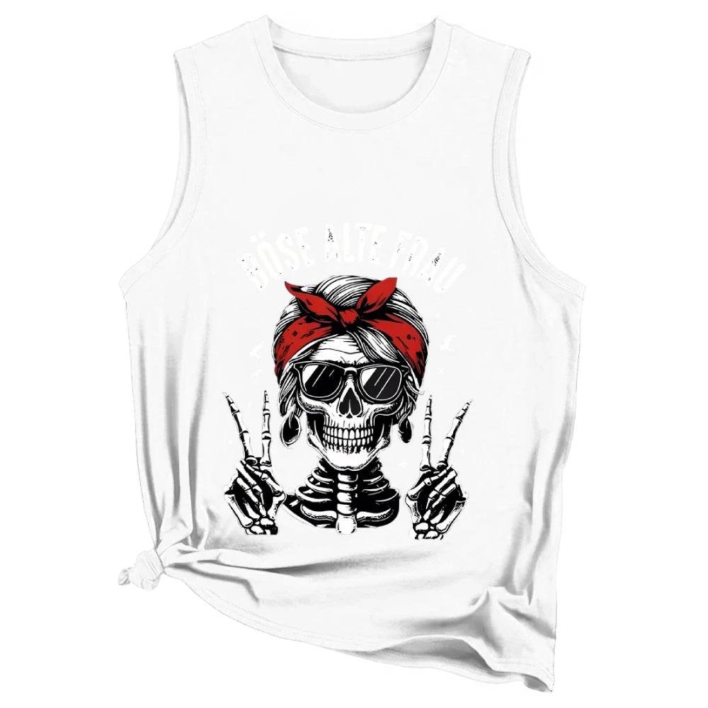 Women's Top New 2025 Casual Loose Pulover Graphic Print Tank Top Sleeveless Casual Top For Summer & Spring Women's Clothing - AIAZ