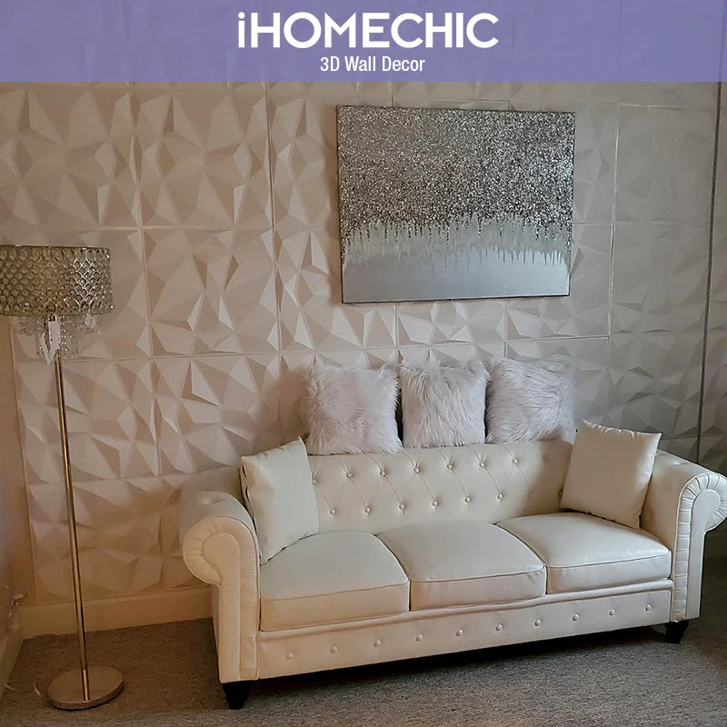 30cm house wall renovation geometric 3D wall panel non-self-adhesive 3D wall sticker art tile 3d wallpaper room bathroom ceiling