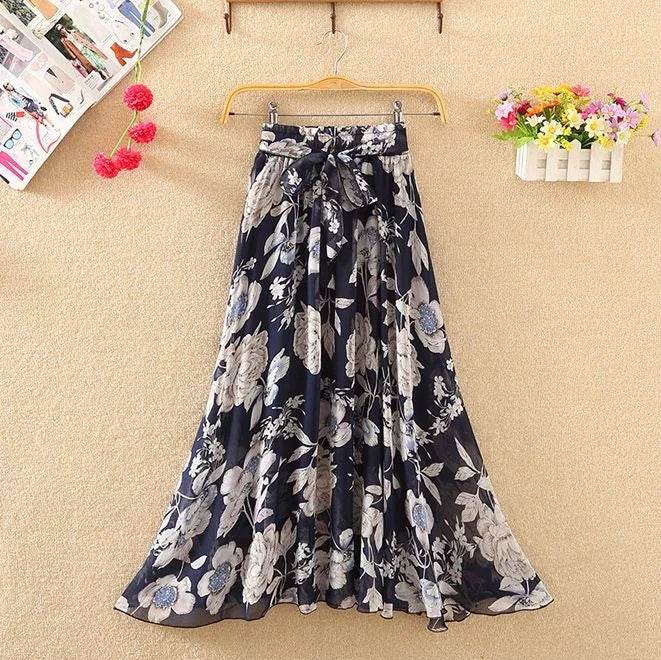 Skirts for Women Summer 2024 A Line High Waist Woman Skirt Casual Trend Modest Vintage Cheap Quality Korean Fashion Style Y2k V - AIAZ