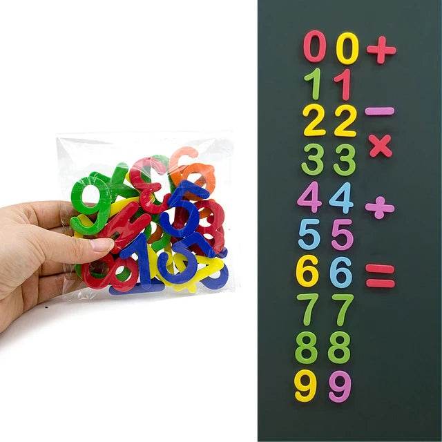 24-76pcs Magnetic Alphabet Letters EVA Foam Refrigerator Stickers Toddlers Kids Learning Spelling Counting Educational Toys Gift - AIAZ