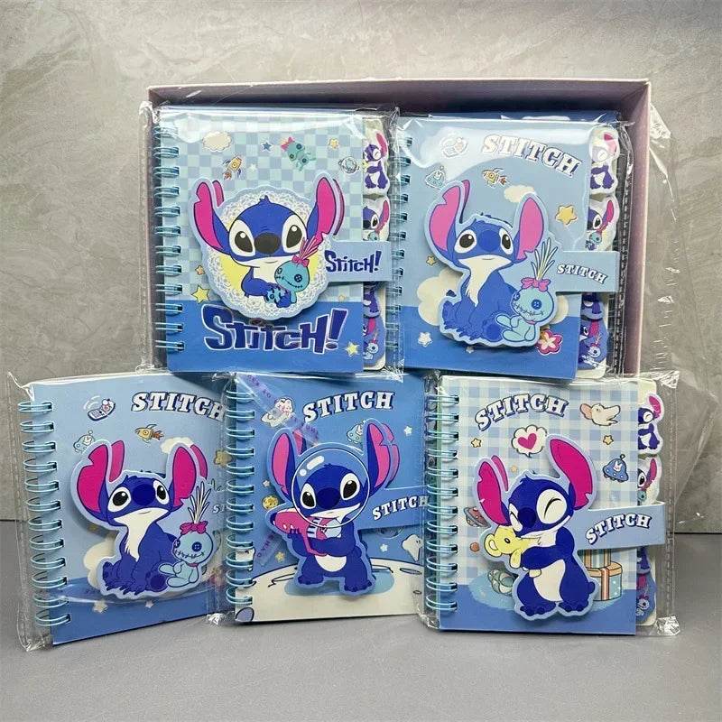 Stitch Notebook lovable Anime Cartoon School Supplies Portable Diary Fashion Office Supplies Coil Book Children Gift - AIAZ