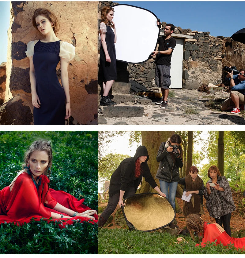Selens Portable 5 in 1 Reflector 60x90cm Oval Round Reflector Photography Accessories Diffuser Photo Studio Kits fotografia 반사판