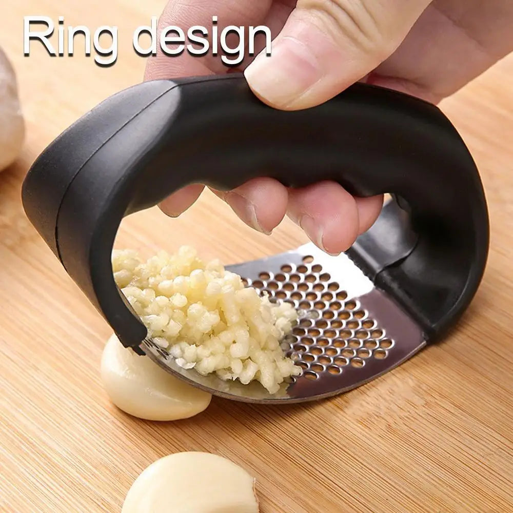 Stainless Steel Garlic Press Crusher Manual Minced Garlic Chopped Garlic Cutting Mince Tools Fruit Vegetable Tool Kitchen Gadget