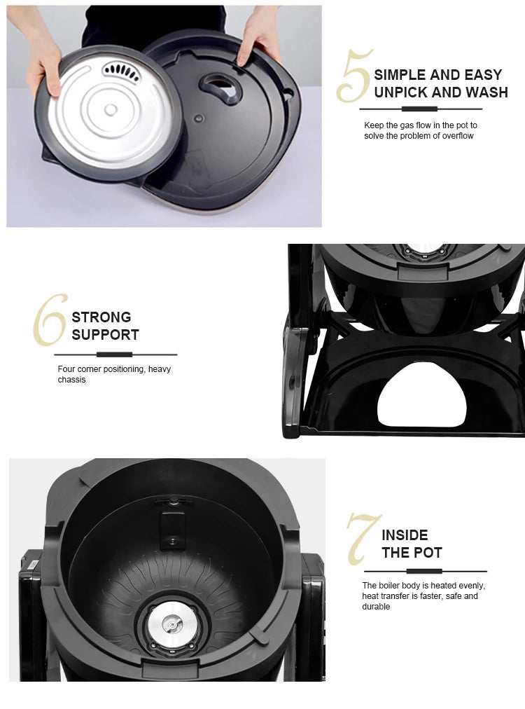 Cooking Robot Latest High Quality Fully Automatic Commercial Kitchen Multifunctional Cooking Machine