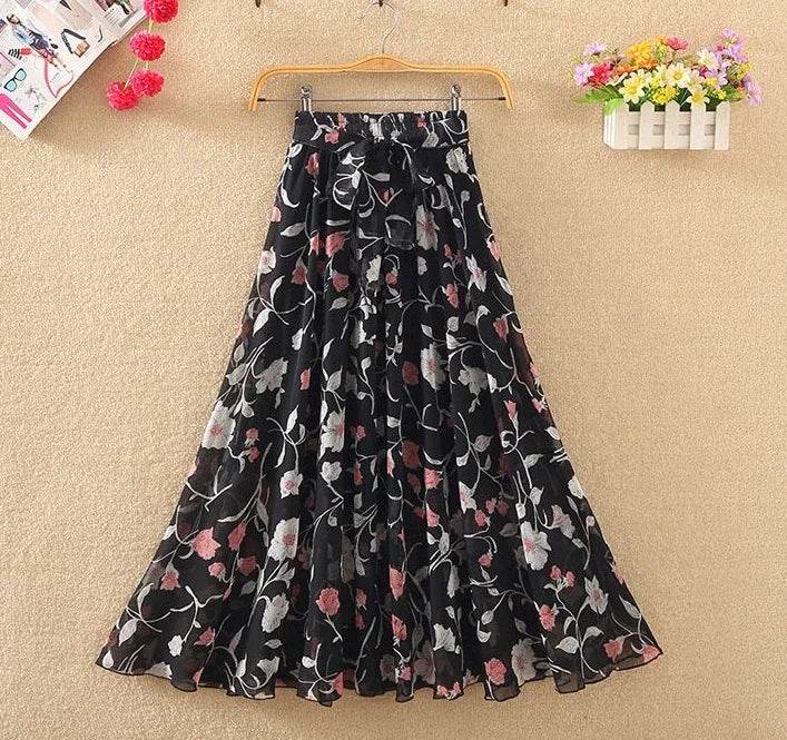 Skirts for Women Summer 2024 A Line High Waist Woman Skirt Casual Trend Modest Vintage Cheap Quality Korean Fashion Style Y2k V - AIAZ