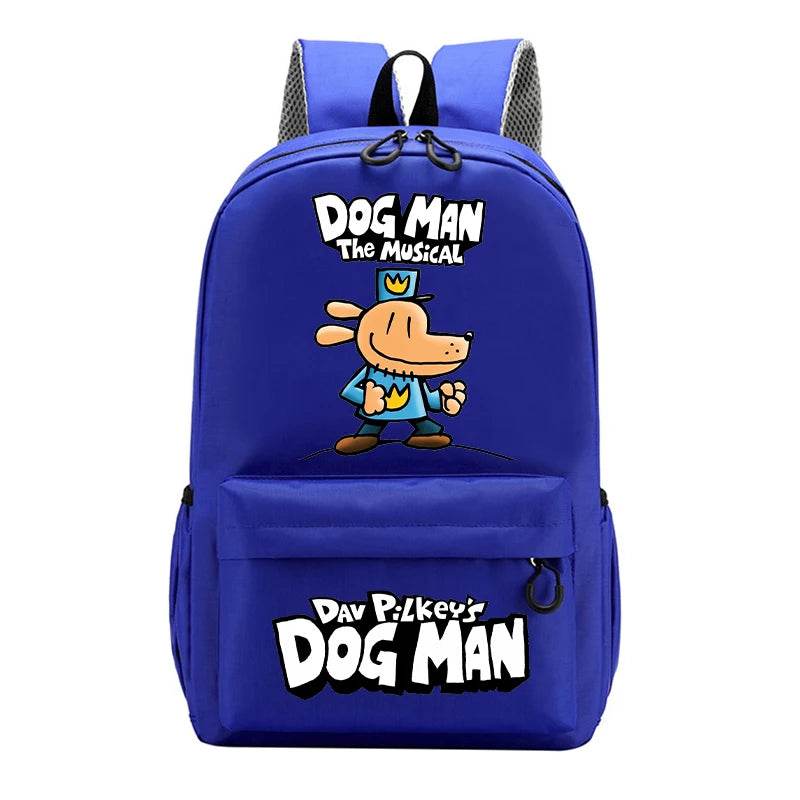 New Dog Man Kids Backpacks Boys Large-capacity School Backpack Cute Cartoon School Bags Children School Supplies Birthday Gifts - AIAZ