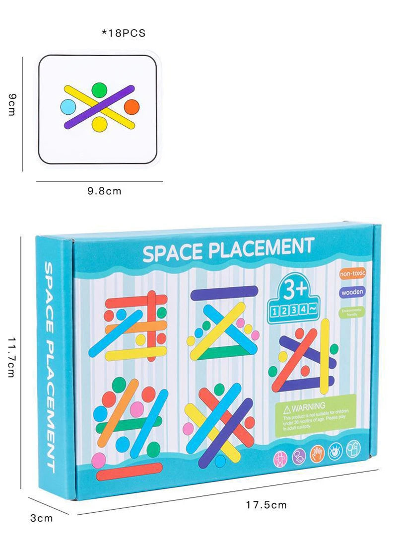 Montessori Logical Thinking Games Puzzle Toys Color Matching Game Educational Learning Toys For Children Preschool Teaching Aids