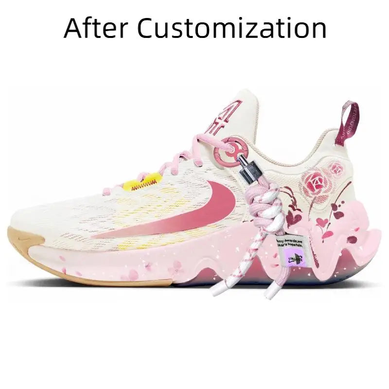 【Customize】Nike Giannis Immortality 2 Basketball Shoes Men Low-top Powder Sneakers shoes DM0826-100