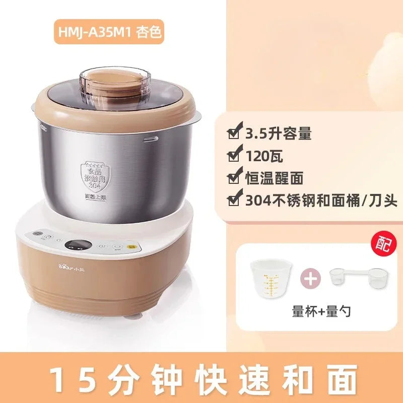 Bear dough mixer, home kneading machine, automatic chef machine, mixing noodle machine, noodle fermentation machine 220V