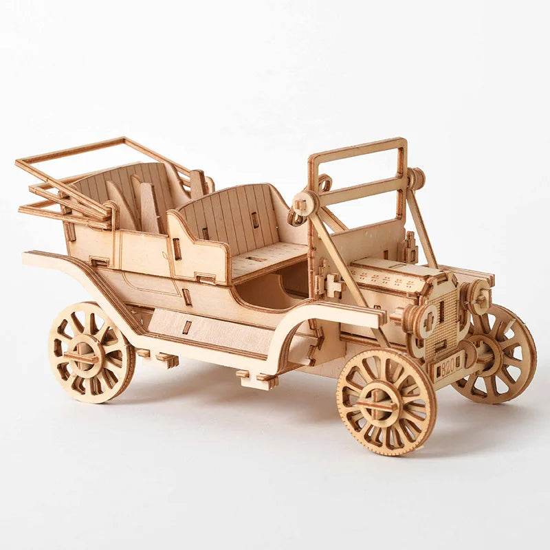 Diy 3d wooden puzzle for Assembly Puzzle Laser Cutting Sailing Ship Biplane Steam Locomotive Train Toy diy Kit for adults Child - AIAZ
