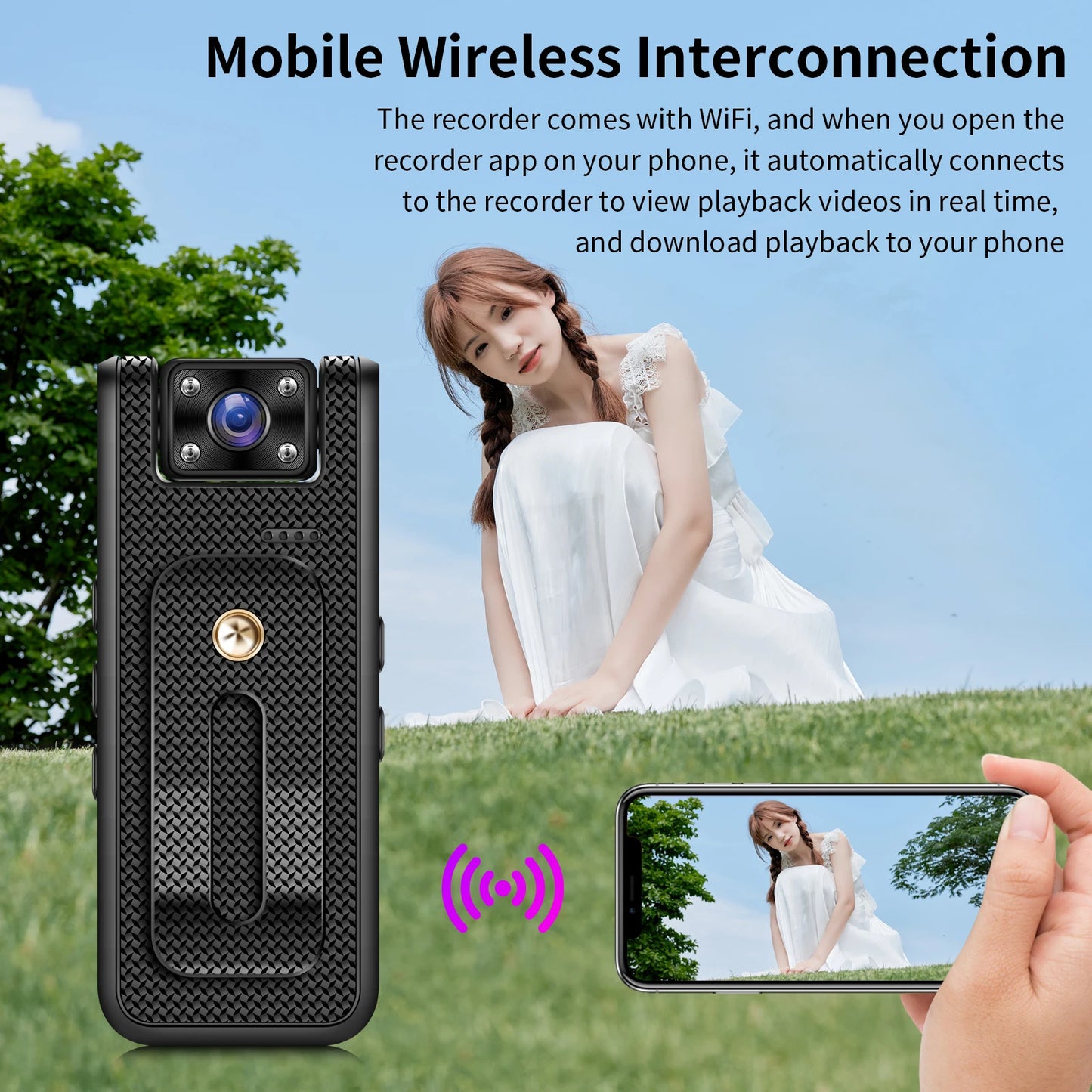 Portable 4K Mini Camera Digital Video Recorder With WiFi Worn Police Small Body Cam Infrared Night Vision Sports DV Camcorders