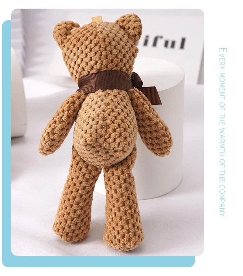 Kids Plush Animals Toys Cute Bear Stuffed Bags Key Pendant Dolls Gifts Birthday Wedding Party Decor Children Baby Bear Stuffed - AIAZ
