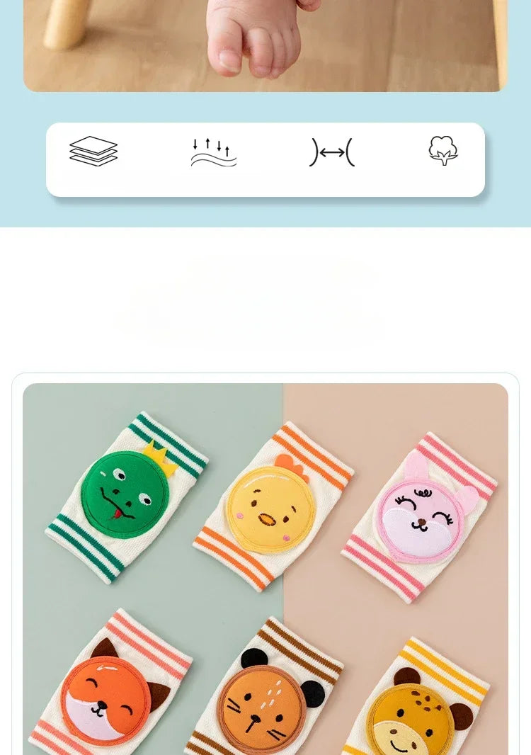 Summer Children Knee Pads Baby Crawling Learning To Walk Anti Leg Pads Baby Knee Pads Elbow Pads