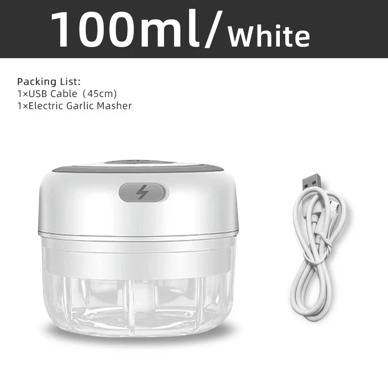 Baby Mini Wireless Electric Food Mixer 100ml/250ml Portable Chopper Usb Charging Ginger Chili Vegetable Masher Machine Kitchen