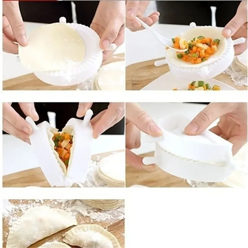 7-9cm Plastic Dumpling Tools Simple DIY Dumpling Molds Dough Press Mold Cooking Pastry Chinese Food Dumplings Maker Kitchen Tool